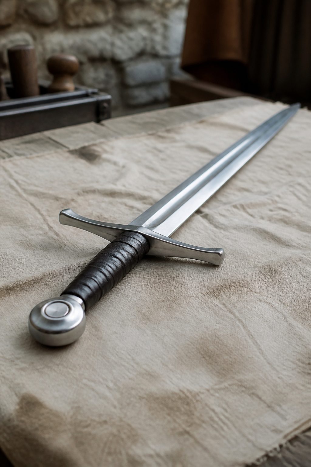 B : Anatomy of a sword: a glossary of parts and terms