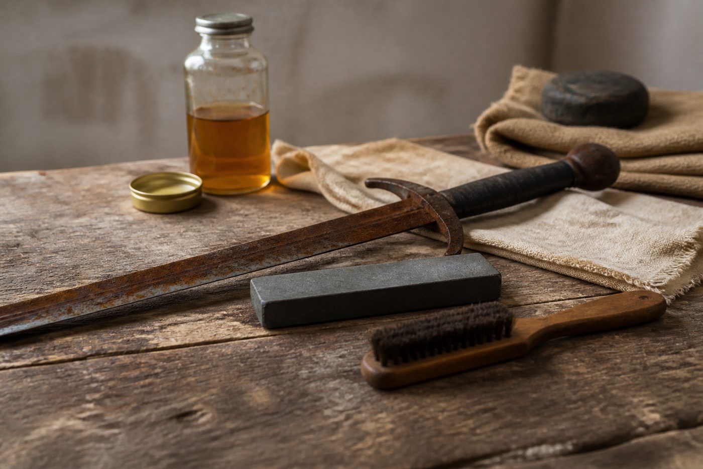 Storage materials, good and bad : Rust, handling and storage: keeping an old blade