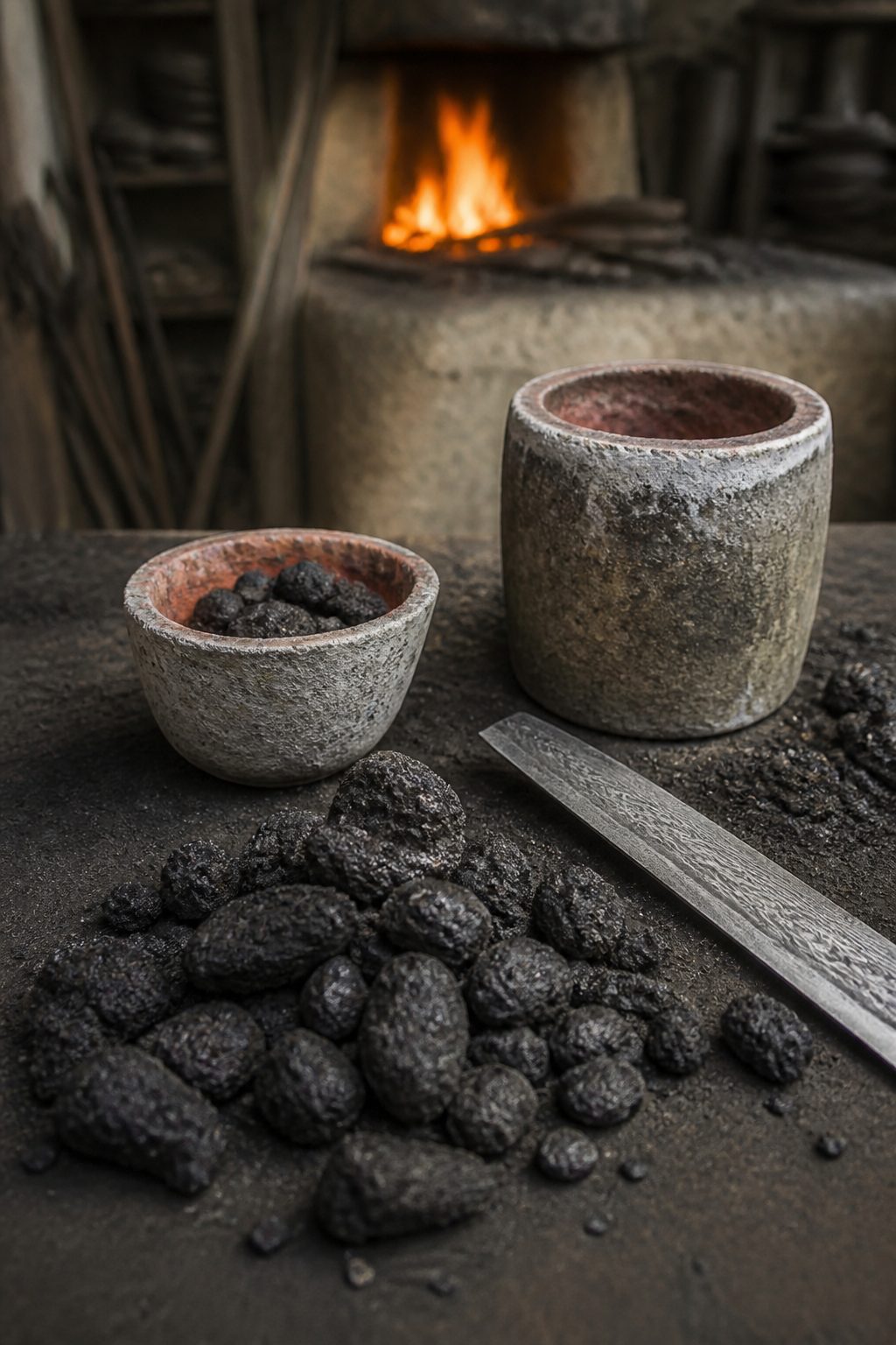 Where it came from : Crucible steel, wootz and the watered pattern